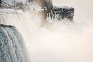 Les chutes du Niagara, le 21 février 2021.