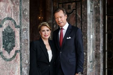 La grande-duchesse Maria Teresa et le grand-duc Henri de Luxembourg. Portrait réalisé pour leurs 40 ans de mariage, le 14 février 2021