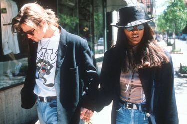 Brad Pitt et Robin Givens à la fin des années 1980. L&#039;actrice était alors encore officiellement mariée à Mike Tyson.
