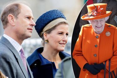 Le prince Edward et sa femme Sophie de Wessex le 24 octobre 2018 - La reine Elizabeth II le 7 mars 2019