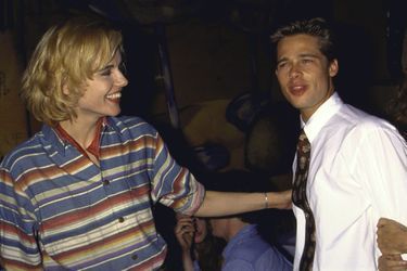 Geena Davis et Brad Pitt en janvier 1991. Les deux se sont donné la réplique dans «Thelma &amp; Louise».