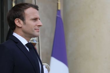 Emmanuel Macron, à l&#039;Elysée mardi. 