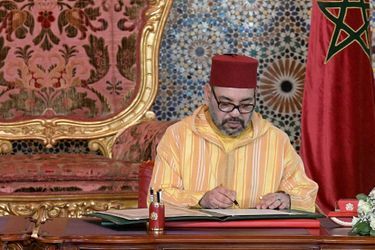 Le roi Mohammed VI du Maroc à Rabat le 30 mars 2019, lors de la visite du pape François au Maroc