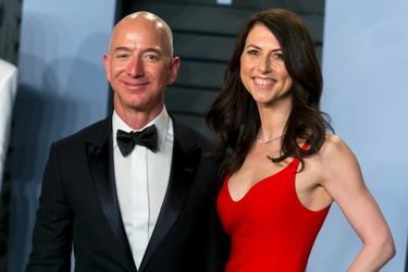 Jeff et MacKenzie Bezos, en mars 2018 à Los Angeles.