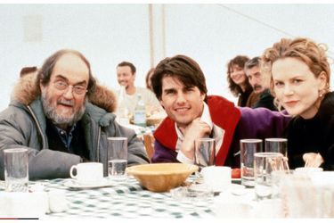 Stanley Kubrick, Tom Cruise et Nicole Kidman sur le tournage d'«Eyes Wide Shut» en 1999.