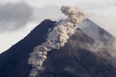 L&#039;éruption du Merapi, en janvier dernier.