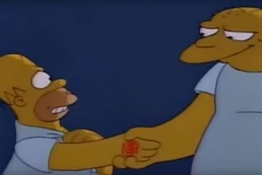 Homer rencontre Leon Kompowsky, personnage auquel Michael Jackson avait prêté sa voix en 1991.