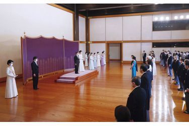 La famille impériale du Japon à Tokyo, le 1er janvier 2021