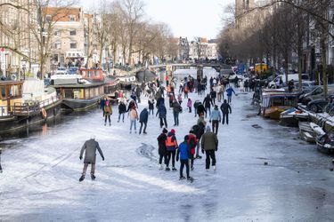 Un dimanche pas comme les autres à Amsterdam, avec comme activité, patins à glace sur les canaux de la ville.