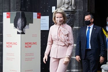 La reine des Belges Mathilde à Bruges, le 23 octobre 2020