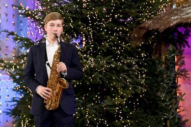 Le prince Emmanuel de Belgique lors du concert de Noël à Bruxelles, le 16 décembre 2020