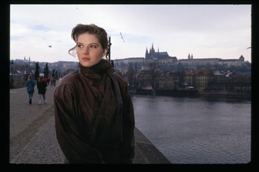 Paulina Nemcova à Prague en République tchèque, décembre 1989.