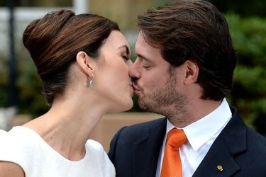 Claire Lademacher et le prince Félix de Luxembourg, le jour de leur mariage civil, le 17 septembre 2013