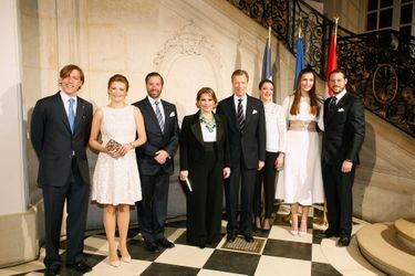 La princesse Claire et le prince Félix avec la famille grand-ducale de Luxembourg, le 20 mars 2018