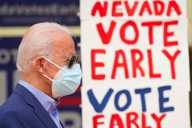 Joe Biden à Las Vegas, dans le Nevada, le 9 octobre 2020.