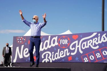 Joe Biden lors d'un discours à Las Vegas, dans le Nevada, le 9 octobre 2020.