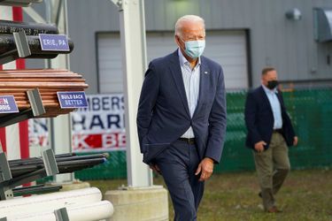 Joe Biden à Erie, en Pennsylvanie, le 10 octobre 2020.