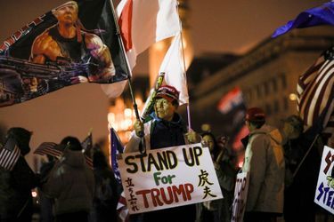 Manifestation pro-Trump à Washington, le 5 janvier 2021.