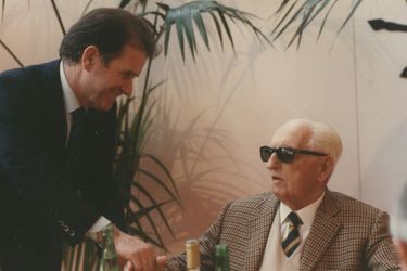 Giuseppe Neri (à dr.) et Enzo Ferrari, une relation d’estime et de confiance.