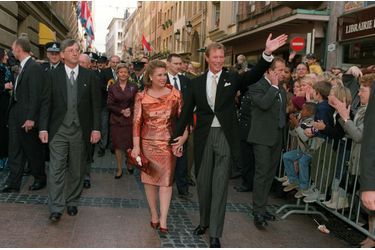 Le grand-duc Henri et la grande-duchesse Maria Teresa de Luxembourg, le 7 octobre 2000