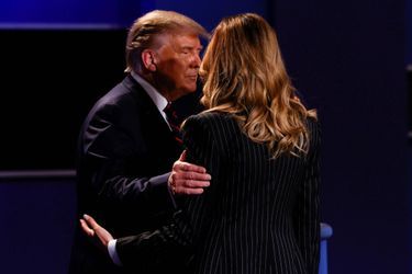 Donald et Melania Trump à Cleveland, le 29 septembre 2020.