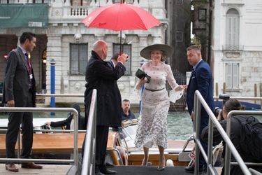 La reine des Belges Mathilde à Venise, le 6 septembre 2019