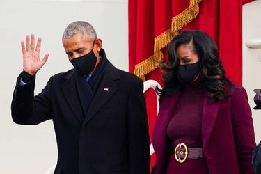 Barack et Michelle Obama au Capitole, le 20 janvier 2021.