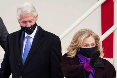 Bill et Hillary Clinton au Capitole, le 20 janvier 2021.