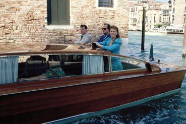 La duchesse d&#039;York Sarah et le prince Andrew à Venise, en août 1989