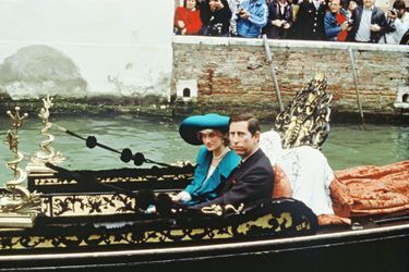 La princesse Diana et le prince Charles en visite à Venise, le 5 mai 1985