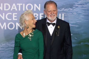 Helen Mirren et son mari Taylor Hackford au Monte-Carlo Gala for Planetary Health organisé par la Fondation Prince Albert II de Monaco le 24 septembre 2020