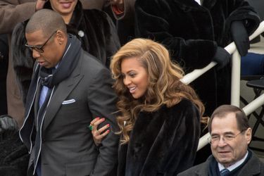 Jay-Z et Beyoncé lors de la seconde investiture de Barack Obama à Washington le 21 janvier 2013