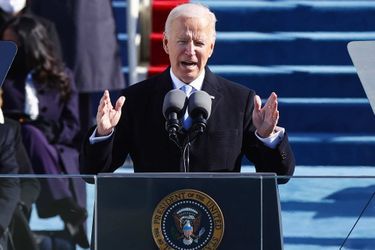 Joe Biden a prêté serment au Capitole, le 20 janvier 2021.