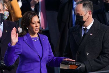 Kamala Harris a prêté serment au Capitole, le 20 janvier 2021.