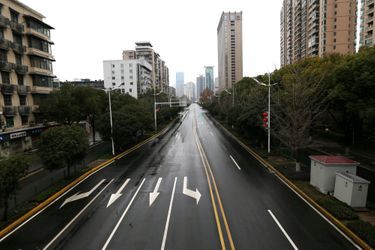 Les rues fantômes de Wuhan, le 26 janvier 2020