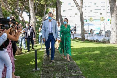 Le roi Felipe VI et la reine Letizia d&#039;Espagne à Palma de Majorque, le 25 juin 2020