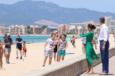 La reine Letizia et le roi Felipe VI d&#039;Espagne à Palma de Majorque, le 25 juin 2020