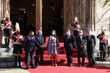 La reine Letizia d'Espagne, le 30 novembre 2020 à Valence