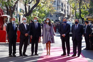 La reine Letizia d'Espagne en solo à Valence, le 30 novembre 2020