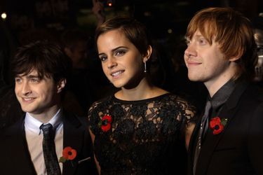 Daniel Radcliffe, Emma Watson et Rupert Grint en 2010. 