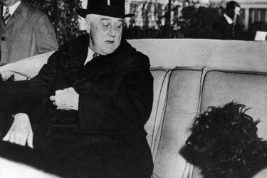 Franklin Delano Roosevelt et Fala, en février 1941.