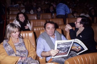 Claude Brasseur à la 1ère d'un film à Paris en 1977, France. 