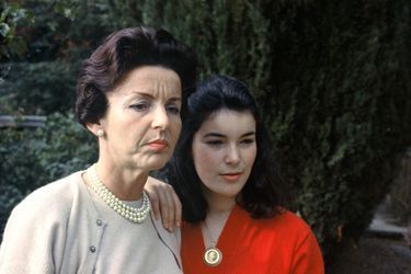 Elizabeth-Ann de Massy avec sa mère la princesse Antoinette de Monaco. Photo non datée
