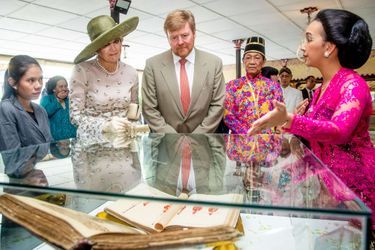 La reine Maxima et le roi Willem-Alexander des Pays-Bas à Yogyakarta, le 11 mars 2020