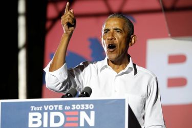 Barack Obama en campagne pour Joe Biden à Miami, en Floride, le 2 novembre 2020.