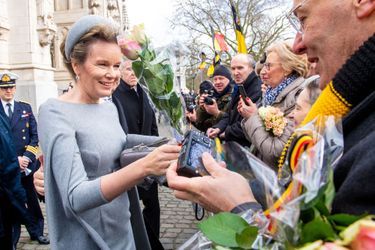 La reine des Belges Mathilde à Laeken, le 17 février 2020
