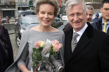 La reine Mathilde et le roi des Belges Philippe à Laeken, le 17 février 2020