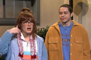 Adele et Pete Davidson dans l'émission «Saturday Night Live» diffusée le 24 octobre 2020