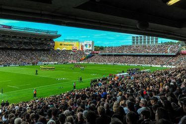 Le stade de l&#039;Eden Park, à Auckland, était plein pour le match opposant les All Blacks aux Wallabies, le 18 octobre 2020.