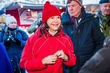 La reine Silvia de Suède à Jokkmokk, le 6 février 2020